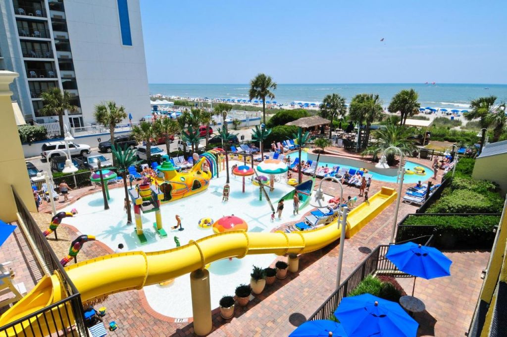 Sea Crest Oceanfront Resort with water park in America